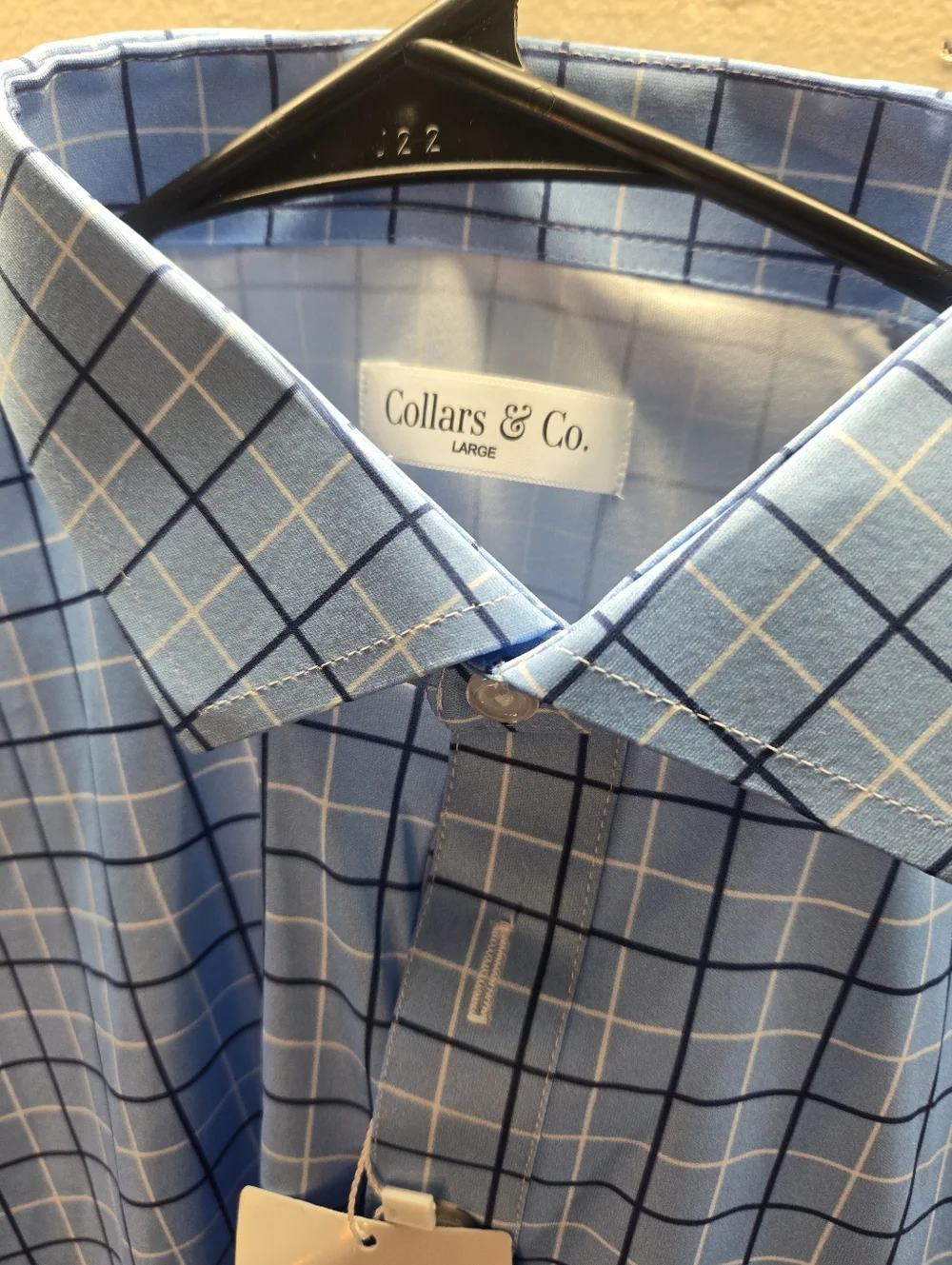 Lot of 4 Collars and Co Men's Large Polo Dress Shirts NWT & NWOT